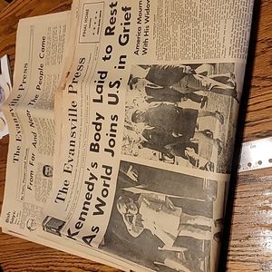 President Kennedys Assassination in Evansville Newspapers 1963